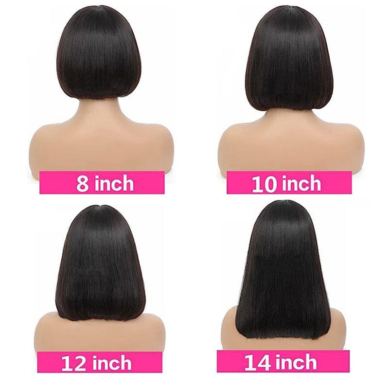 Lightning Deal 4x4 Lace Closure Bob Straight Wig - Superlovehair